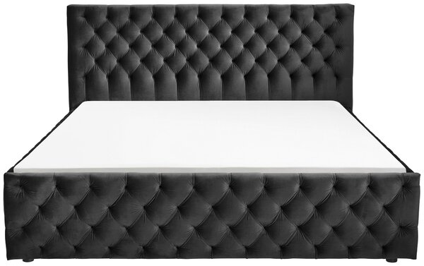 ČALÚNENÁ POSTEĽ, 140/200 cm, čierna home24 - Online Only spálne, Online Only