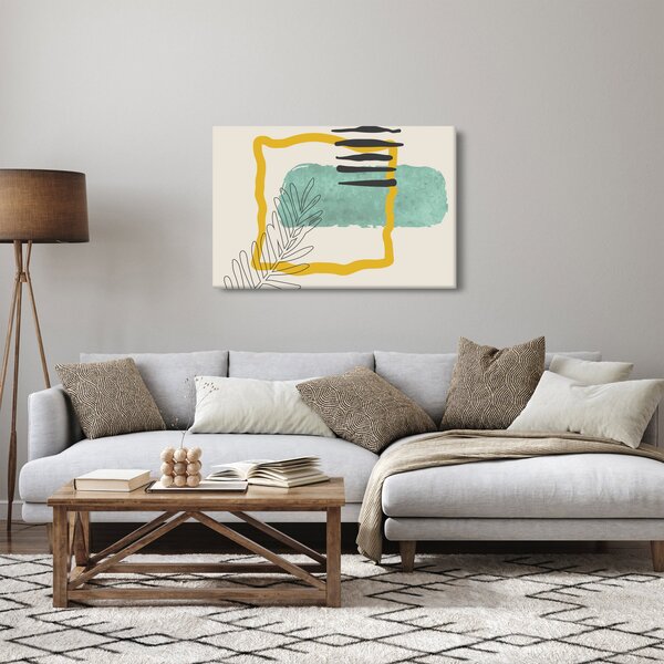Obraz - Abstraktné listy N⁰2 (90x60 cm)