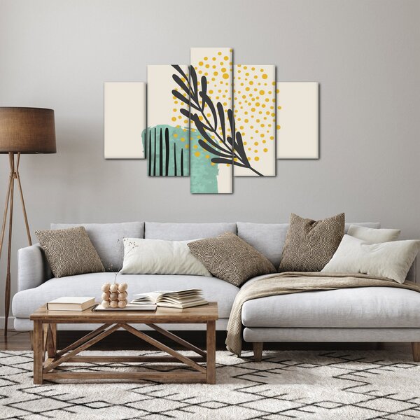 Obraz - Abstraktné listy N⁰3 (150x105 cm)