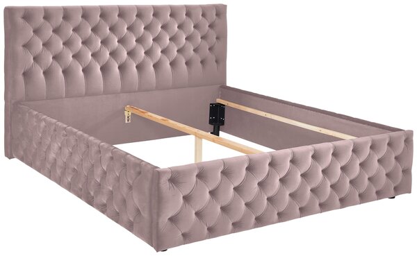ČALÚNENÁ POSTEĽ, 140/200 cm, orgovánová home24 - Online Only spálne, Online Only