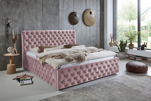 ČALÚNENÁ POSTEĽ, 140/200 cm, orgovánová home24 - Online Only spálne, Online Only