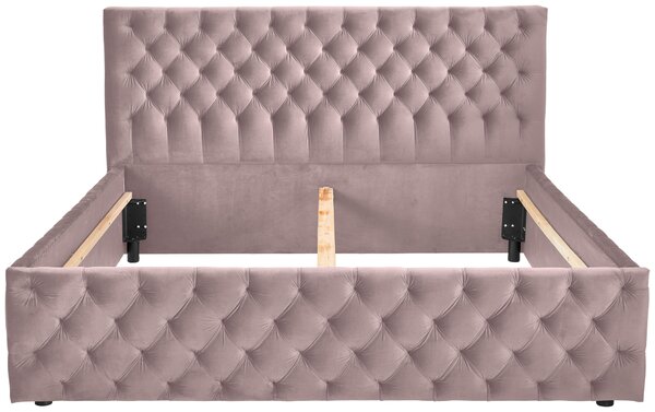 ČALÚNENÁ POSTEĽ, 140/200 cm, orgovánová home24 - Online Only spálne, Online Only