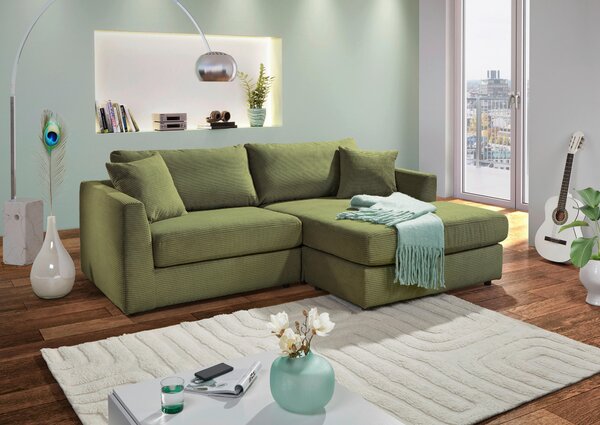 ROHOVÁ SEDAČKA, textil, olivovozelená Carryhome - Sedačky, Online Only