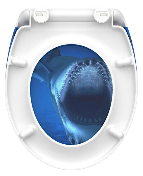 Eisl Sanitär WC sedátko Duroplast Soft Close Blue Shark 82371