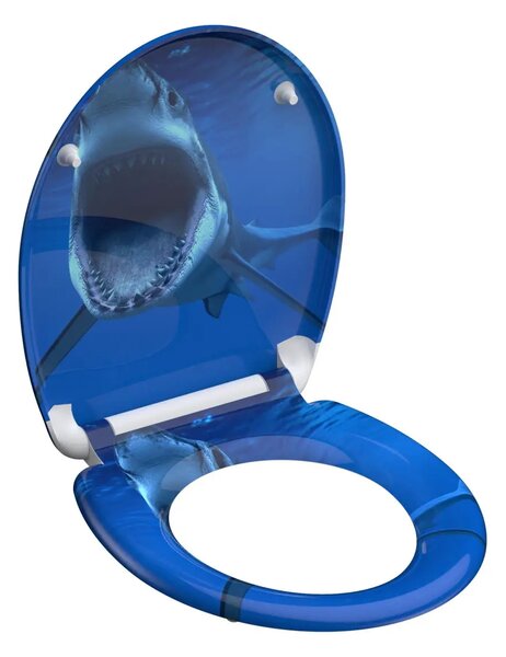 Eisl Sanitär WC sedátko Duroplast Soft Close Blue Shark 82371