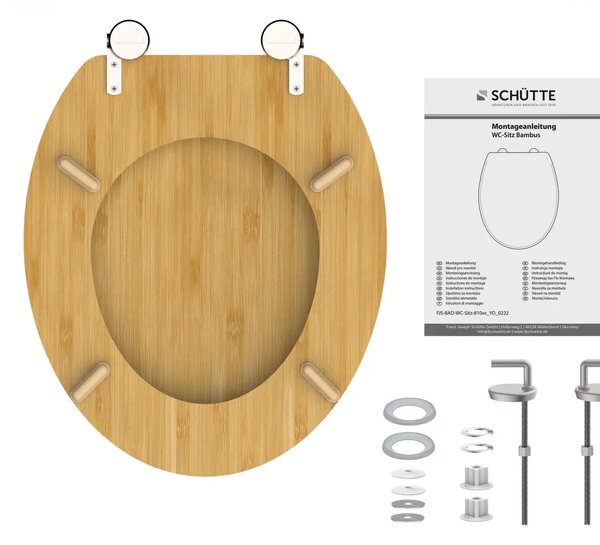 Eisl Sanitär WC sedadlo Natural Bambus 81001