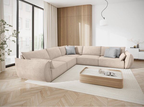 Béžová rohová pohovka (variabilná) Vanda - Mazzini Sofas
