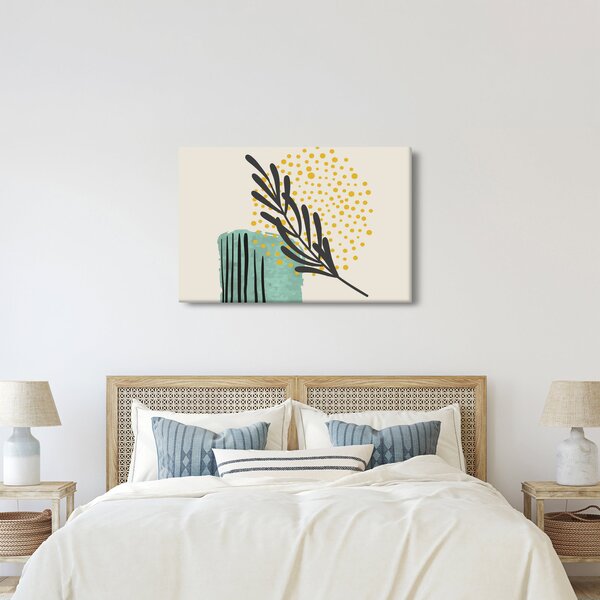 Obraz - Abstraktné listy N⁰3 (90x60 cm)