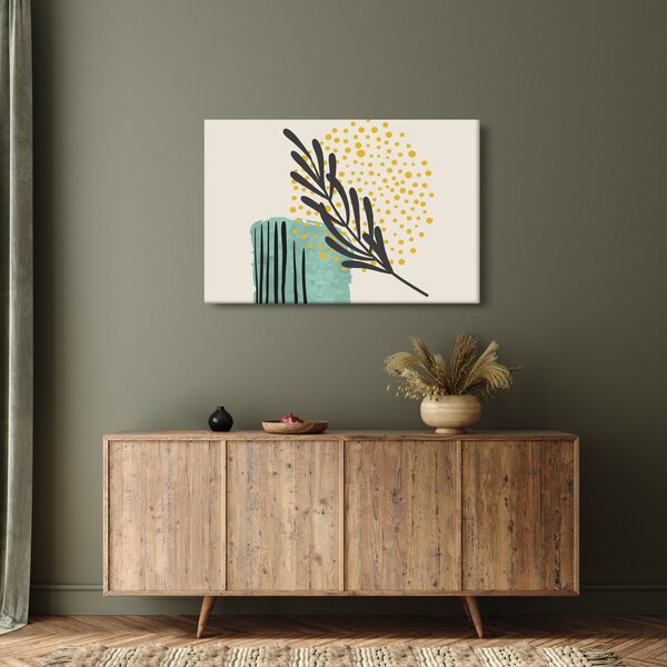 Obraz - Abstraktné listy N⁰3 (90x60 cm)