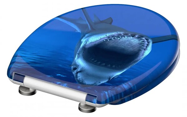 Eisl Sanitär WC sedátko Duroplast Soft Close Blue Shark 82371
