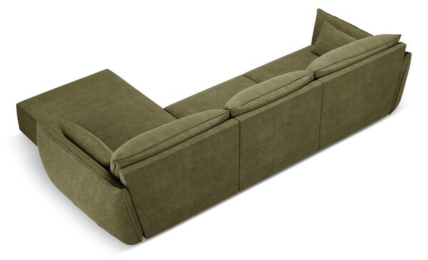 Zelená rohová pohovka (pravý roh) Vanda - Mazzini Sofas