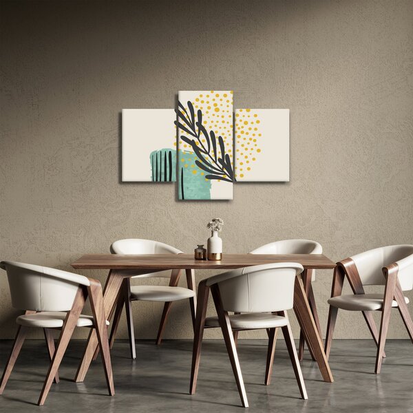 Obraz - Abstraktné listy N⁰3 (90x60 cm)