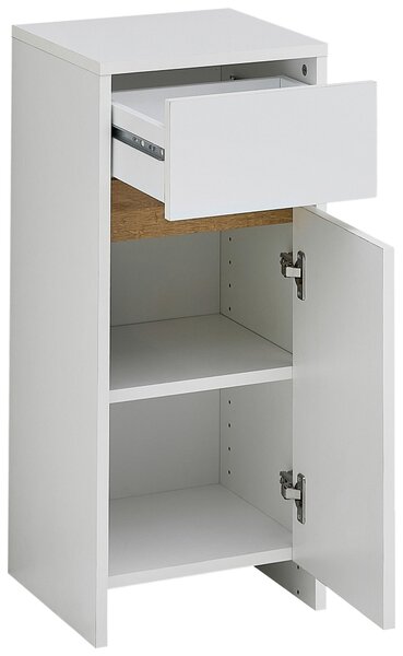 SPODNÁ SKRINKA, biela, farba duba, biela, 32,4/73,8/32,2 cm Xora - Kúpeľňové skrinky, Online Only