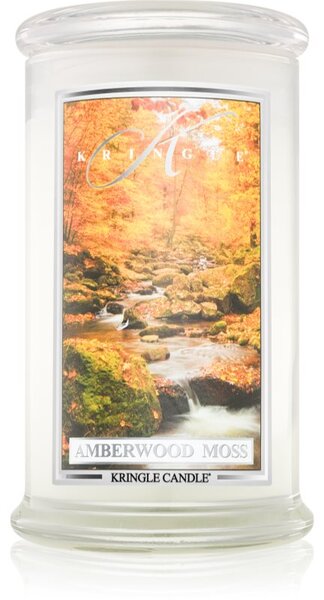 Kringle Candle Amberwood Moss vonná sviečka 624 g
