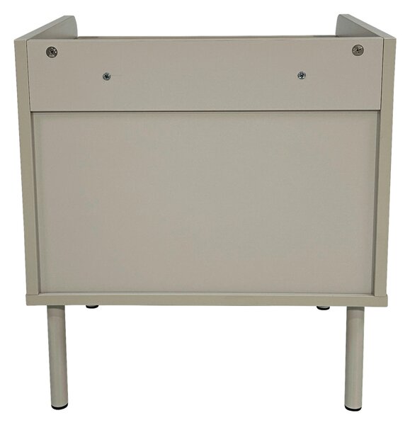 NOČNÝ STOLÍK, farba duba, svetlosivá, 50/54/40 cm Xora - Obývacie zostavy, Online Only
