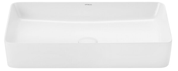 UPTrend Obdĺžnikové keramické umývadlo na dosku ATHENA MATT WHITE TR41206‑U20, biela mat