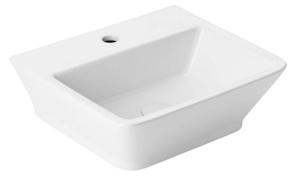 UPTrend Obdĺžnikové keramické umývadlo na dosku/závesné APOLLO TR41010, biela lesk