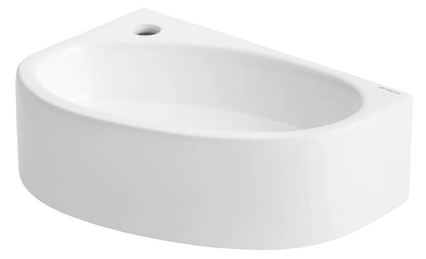 UPTrend Rohové keramické umývadlo závesné AVO L TR4519A, biela lesk