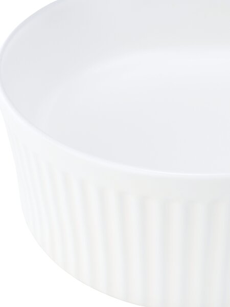 UPTrend Oválne keramické umývadlo na dosku OAZA BLOOM TR41422, biela lesk
