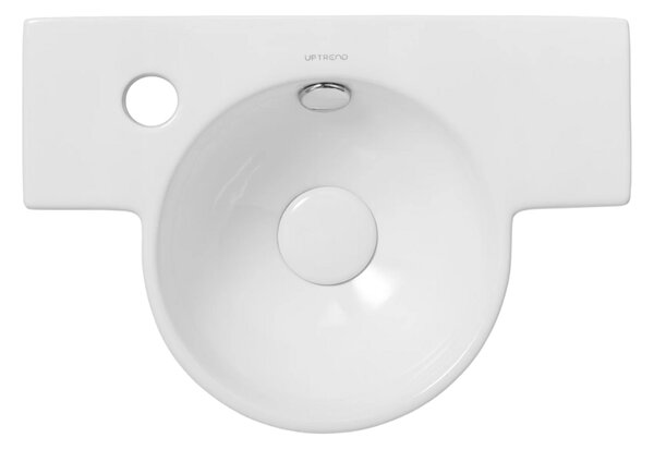 UPTrend Obdĺžnikové keramické umývadlo závesné ROXA TR4413, biela lesk