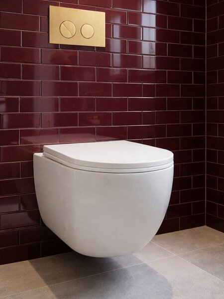 UPTrend Závesný WC komplet bez okraja CANEO VORTEX TR2196DF vrátane Soft-Close sedadla, biela lesk