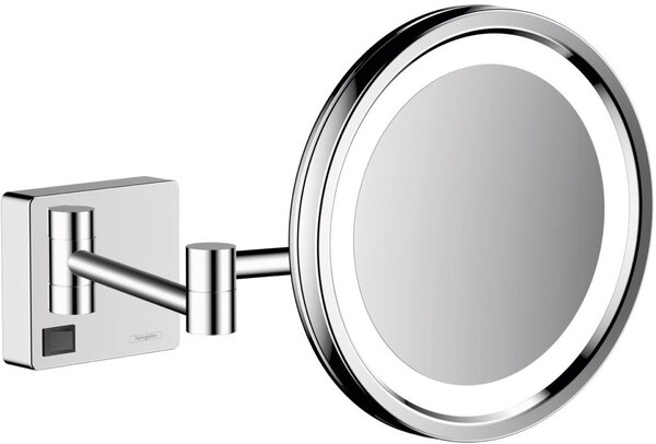 Hansgrohe AddStoris kozmetické zrkadlo 21.7x21.7 cm okrúhly s osvetlením 41790000