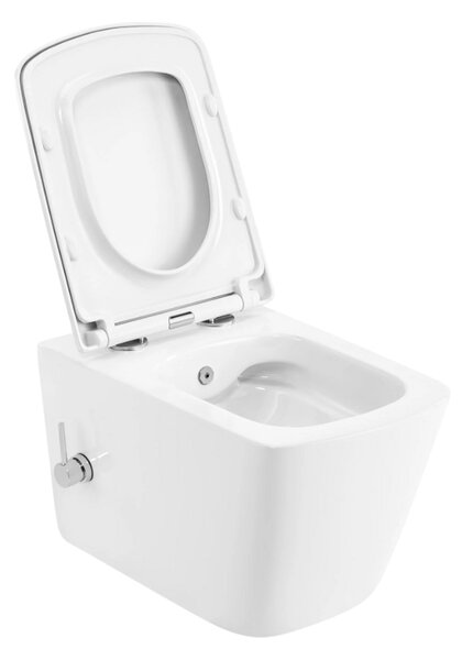 UPTrend Závesná WC misa s funkciou bidetu ORION TR2237 vrátane Soft-Close sedadla, biela lesk