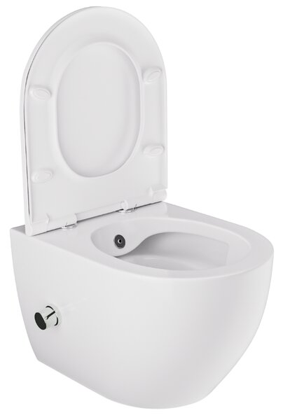 UPTrend Závesná WC misa s funkciou bidetu MONESI TR2239 vrátane Soft-Close sedadla, biela lesk
