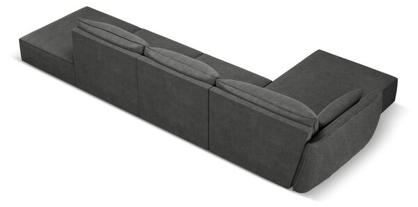 Sivá rohová pohovka (ľavý roh) Vanda - Mazzini Sofas