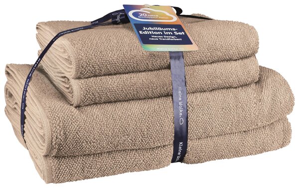 SADA UTERÁKOV NA RUKY, 50x100/70x140 cm, taupe Kleine Wolke - Kúpeľňový textil
