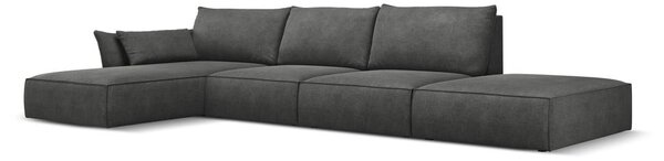 Sivá rohová pohovka (ľavý roh) Vanda - Mazzini Sofas