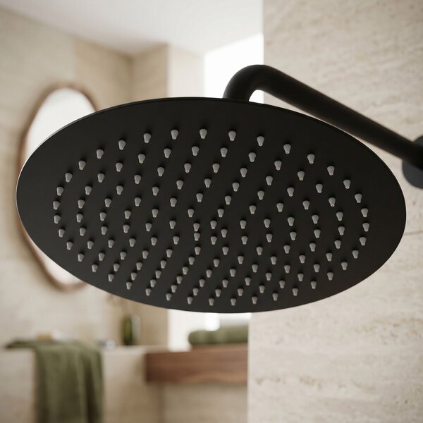 Okrúhla dažďová sprcha REA JS-P014B 30cm Black