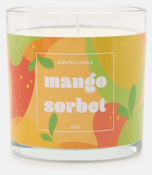 Sinsay - Voňavá sviečka Mango sorbet - svetlooranžová