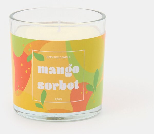 Sinsay - Voňavá sviečka Mango sorbet - svetlooranžová