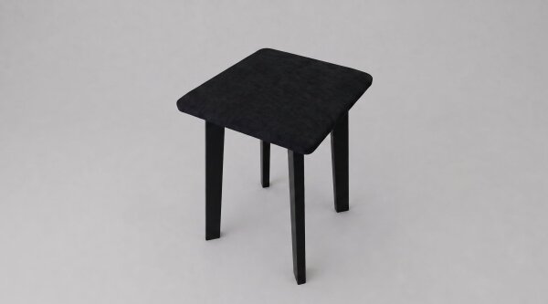 Taburet LUBE 36x36 cm čierny