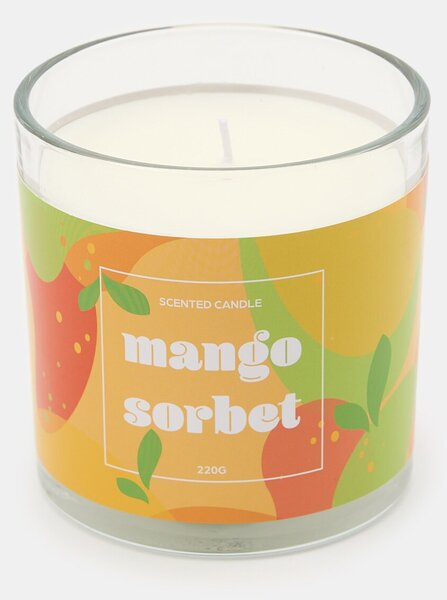 Sinsay - Voňavá sviečka Mango sorbet - svetlooranžová