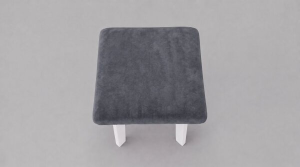 Taburet LUBE 36x36 cm biela/antracit