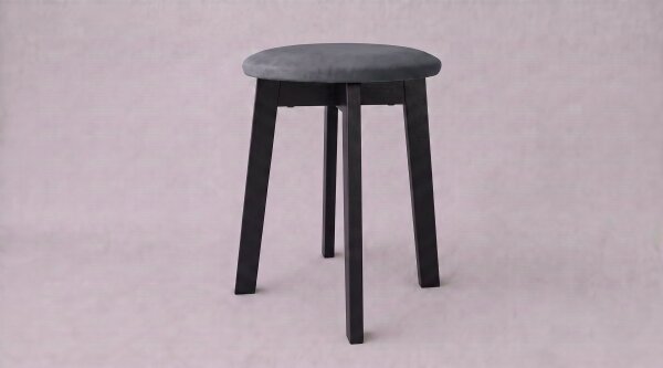 Taburet KUBE pr. 36 cm čierna/antracit