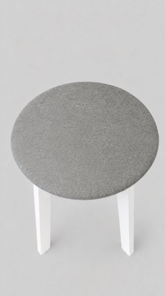 Taburet KUBE pr. 36 cm biela/šedá
