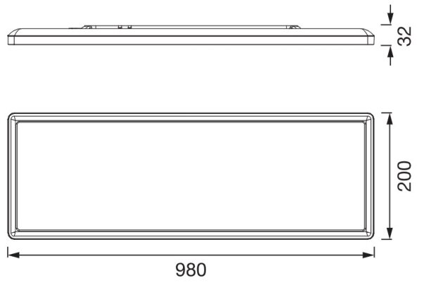 Osram - LED stropné svietidlo PLANON EASYFIX LED/30W/230V 2800/4000/6000K IP54 čierne