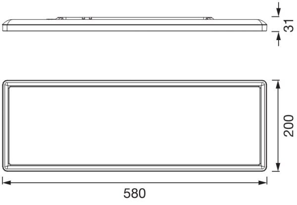 Osram - LED stropné svietidlo PLANON EASYFIX LED/24W/230V 2800/4000/6000K IP54 čierna