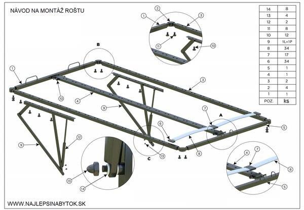 LUISI 140X200 ČALÚNENÁ MANŽELSKÁ POSTEĽ LOSOSOVÁ LÁTKA S ÚLOŽNÝM PRIESTOROM