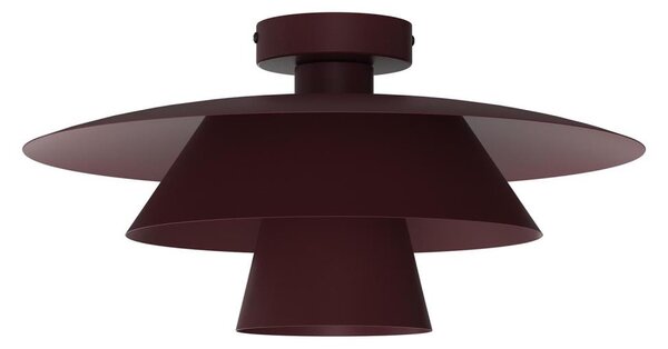 Stropné svietidlo PLATO 1xE27/15W/230V priemer 32 cm bordové