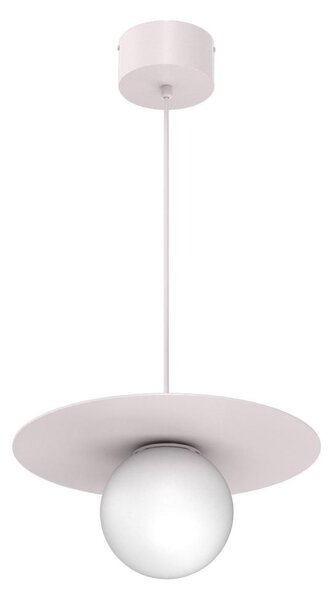 Závesný luster FLAT na lanku 1xE27/15W/230V krémový