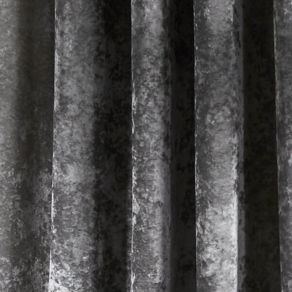 Sivé závesy v súprave 2 ks 168x229 cm Crushed Velvet – Catherine Lansfield