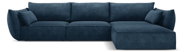 Tmavomodrá rohová pohovka (pravý roh) Vanda - Mazzini Sofas