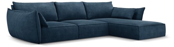 Tmavomodrá rohová pohovka (pravý roh) Vanda - Mazzini Sofas