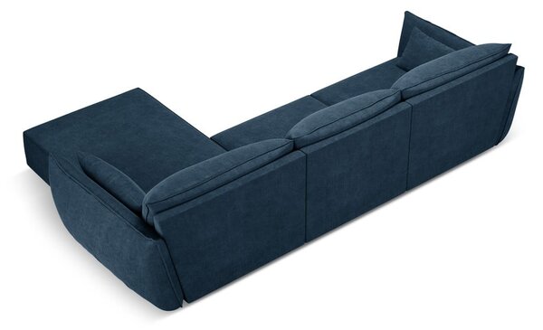Tmavomodrá rohová pohovka (pravý roh) Vanda - Mazzini Sofas