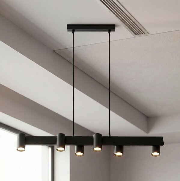 Brilagi - Závesné svietidlo SELE na lankách 6xGU10/30W/230V čierne