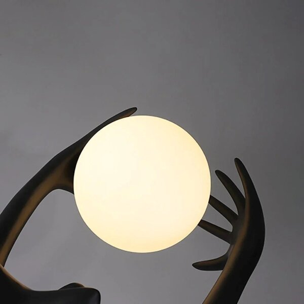 Immax 08812XL - Stojacia lampa SILUETTE 1xE27/25W/230V 210 cm Human Girl